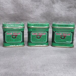 (X3) Vermont's Original Bag Balm Skin Moisturizer for Dry Skin 1 oz Mini Tins